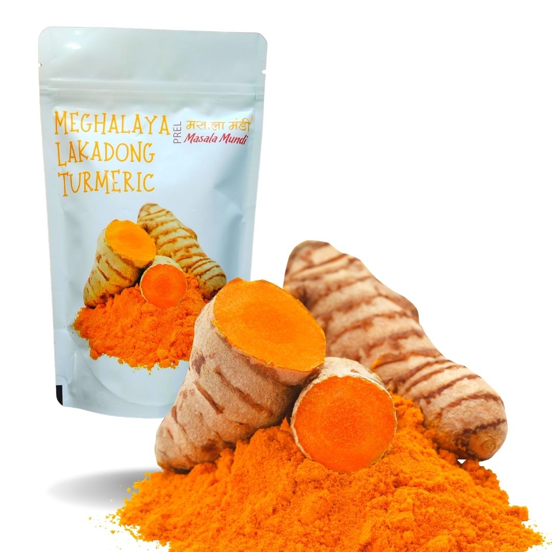 Lakadong Turmeric Powder | 7+% Curcumin | Sourced from Jaintia Hills, Meghalaya 100GM (Pack of 3)